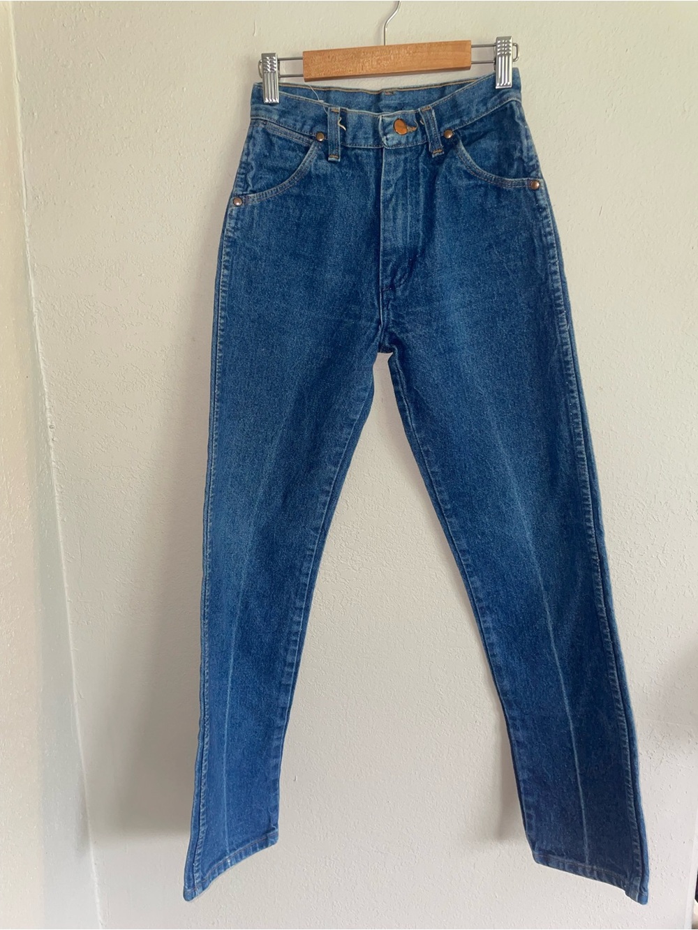 Vintage Wrangler High-Rise Women's Jeans in Deep Blue Denim waist 22”